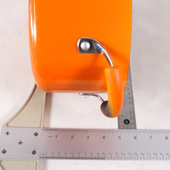 Rachel Ray Dutch Oven Nonstick Porcelain Cookware Oval Pasta Pot 8 QT Orange Lid - Picture 13 of 14